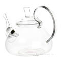 Heat resistant handmade glass tea pot in stock